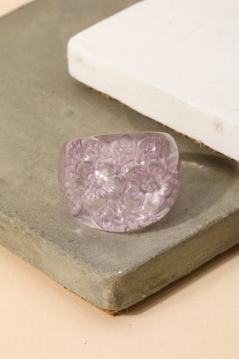 Anarchy Street – wholesale Cocktail/Statement Ring – Blomma harts kupol Ring1