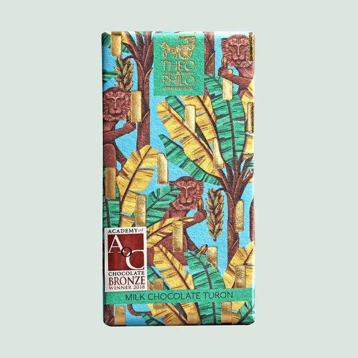 Theo & Philo Milk Chocolate Turon 44% (Filipino Chocolate) for wholesale by Bar & Cocoa Chocolate