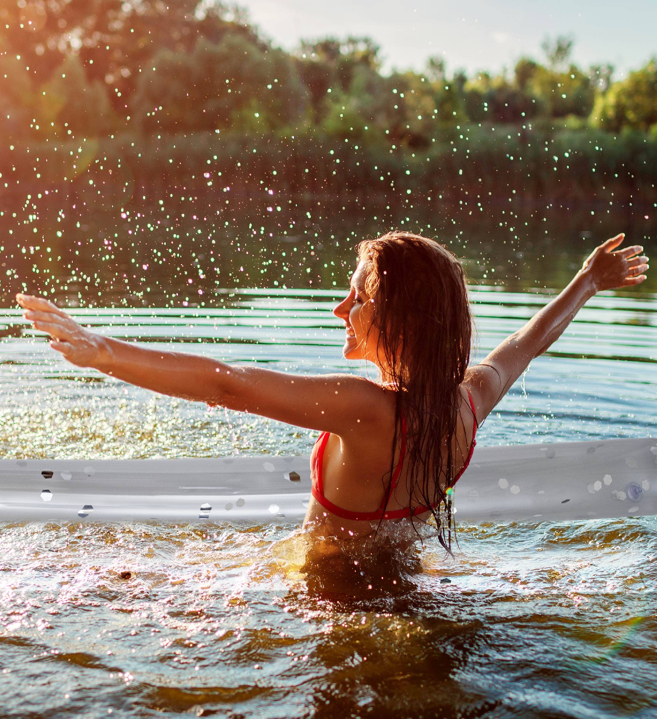 Cota Global - Wholesale Inflatables - Pool Float - 74" Silver Noodle - Set Of 24