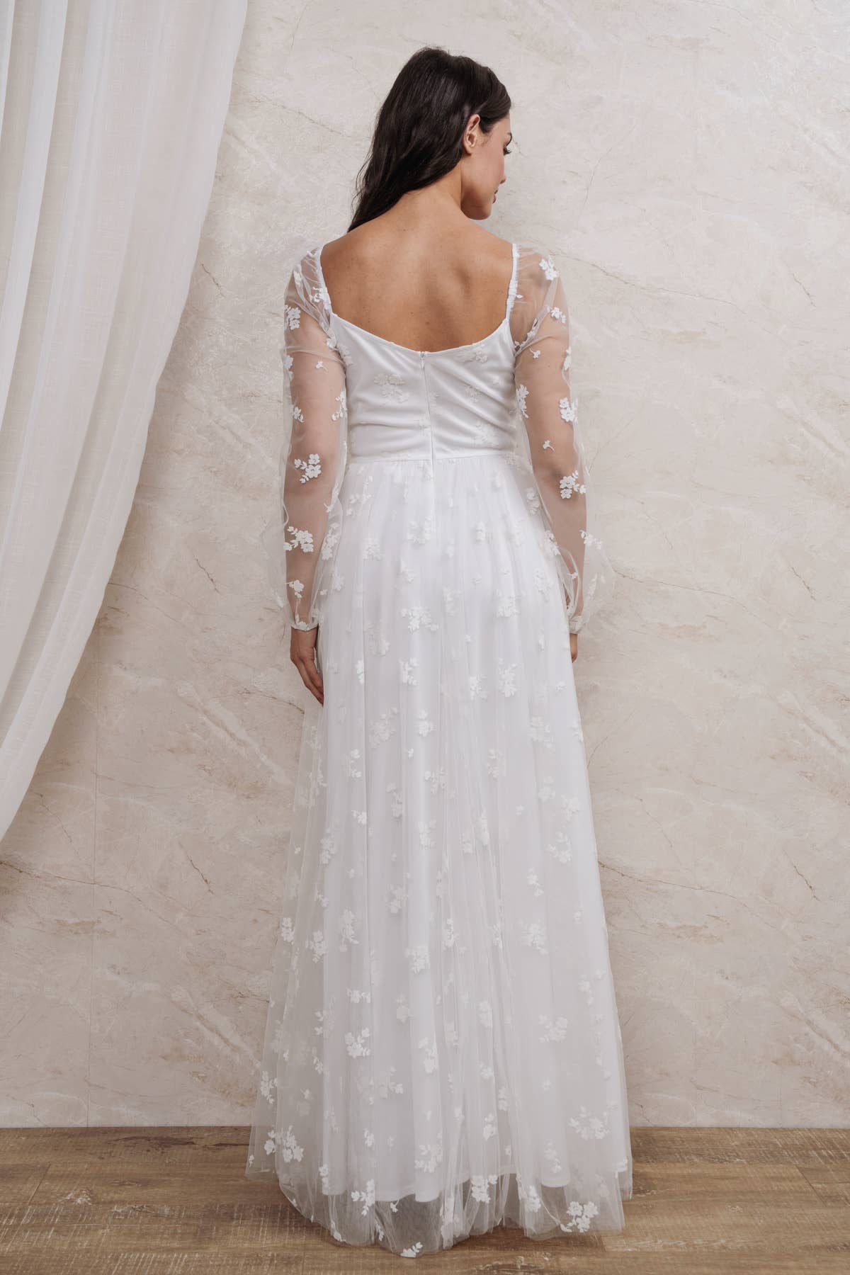 Rosemore Couture - Wholesale Gown - Women's - BURN OUT FLORAL SURPLICE MAXI DRESS11