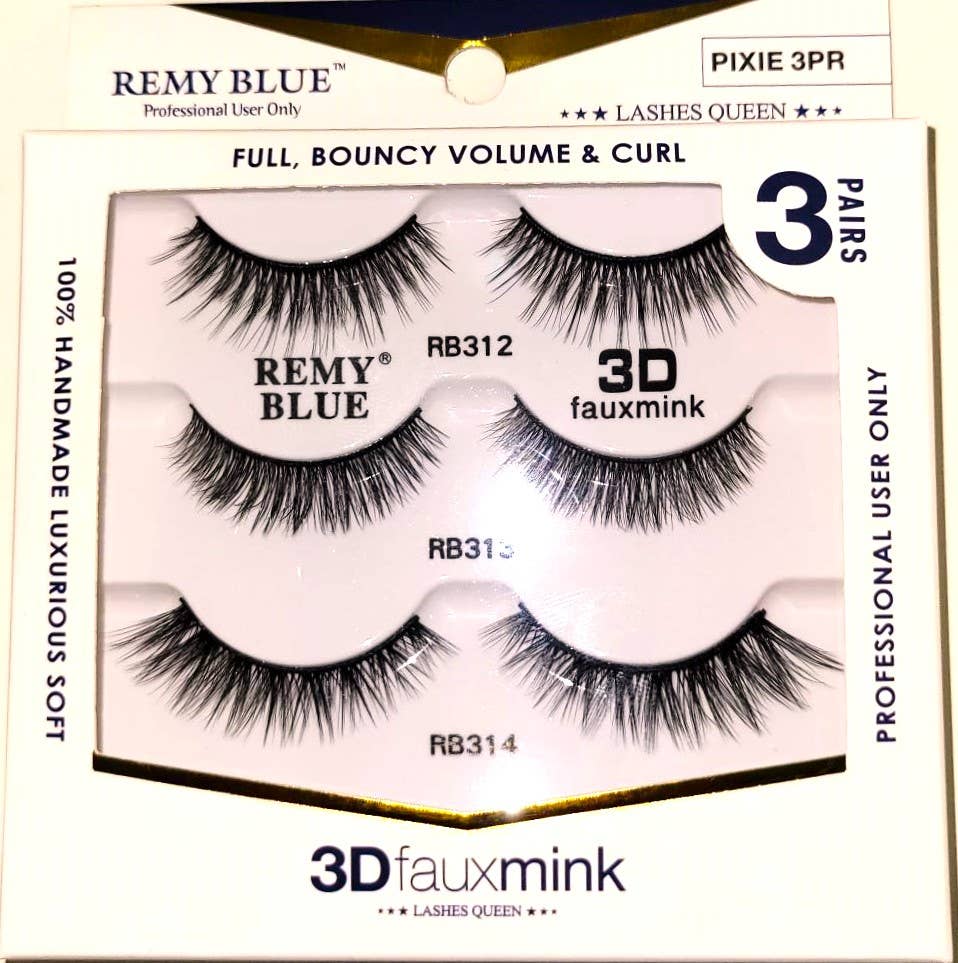 AEsthetic - Wholesale False/Fake Eyelashes - REMY BLUE 3D FAUX MINK EYELASHES (SERIES 3)8