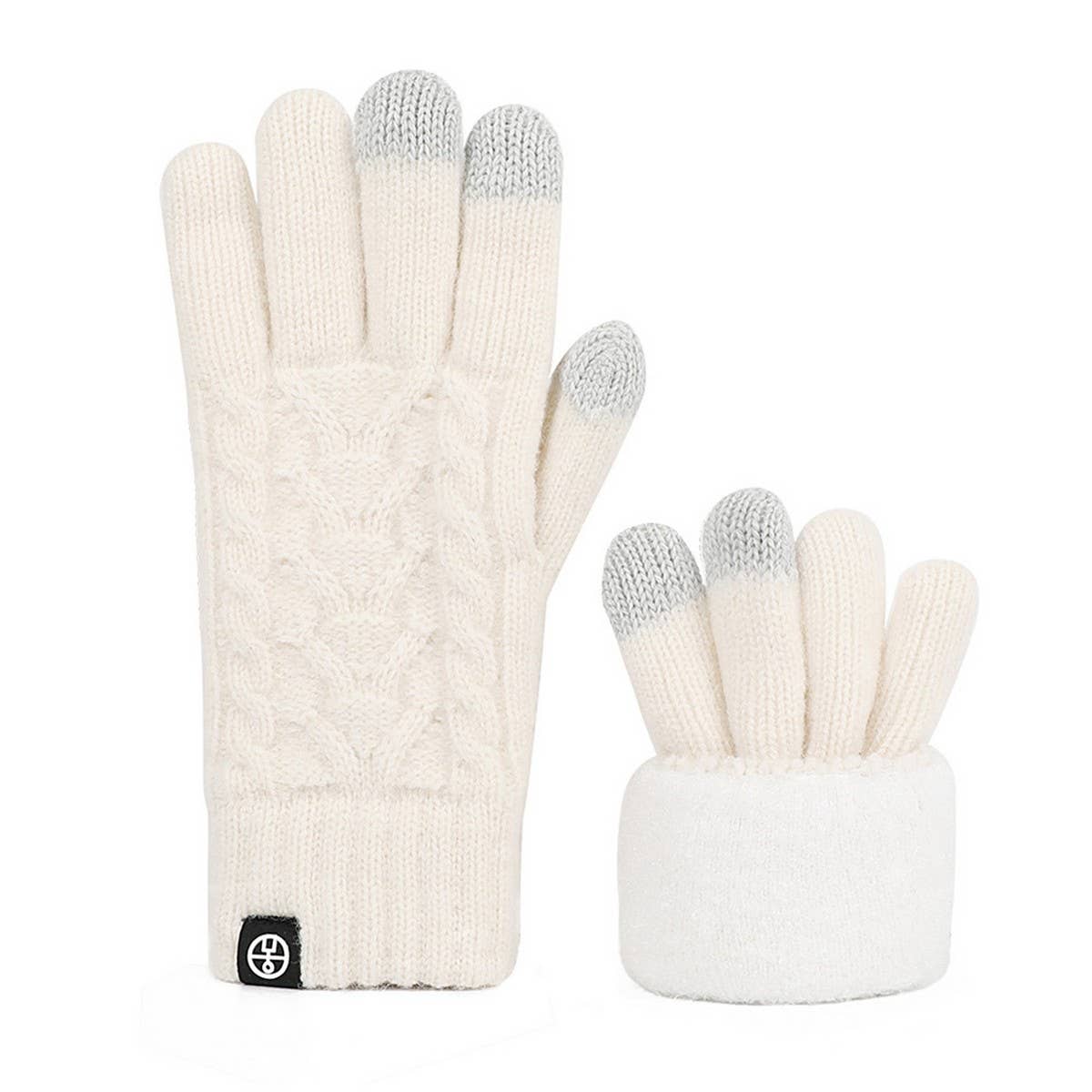 ACCITY - Wholesale Gloves - Unisex - WINTER SOLID COLOR TOUCH SCREEN KNITTED GLOVES_CWAG04112
