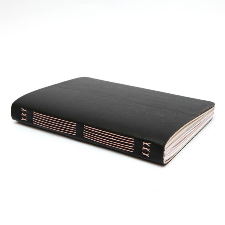 Original Brooks - Wholesale Notebook - Black Handsewn Notebook with Assorted Paper