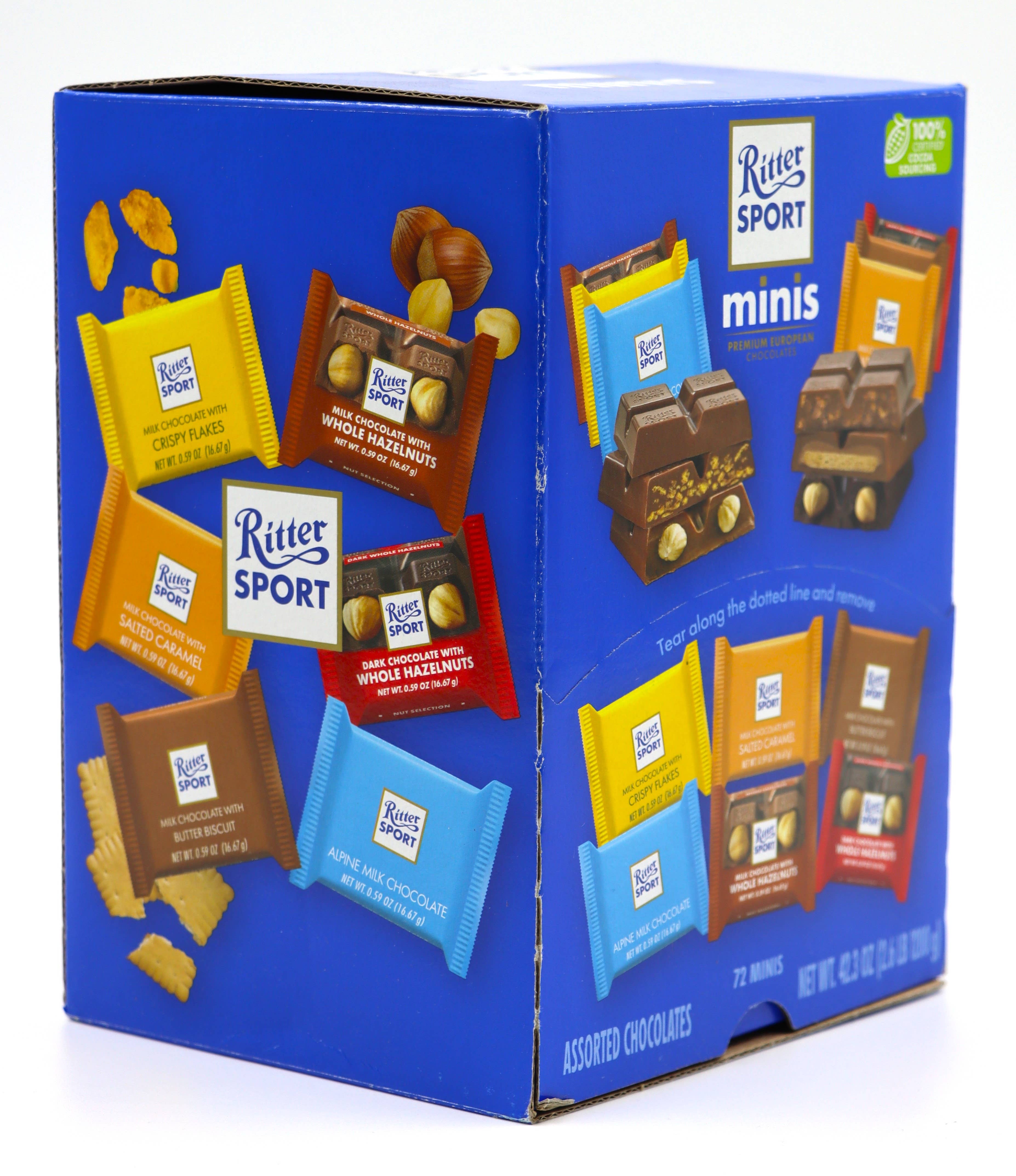 Grandpa Joe's Candy Shop - Wholesale Chocolate - Ritter Sport Assorted Mini Chocolate Squares, 72ct display5