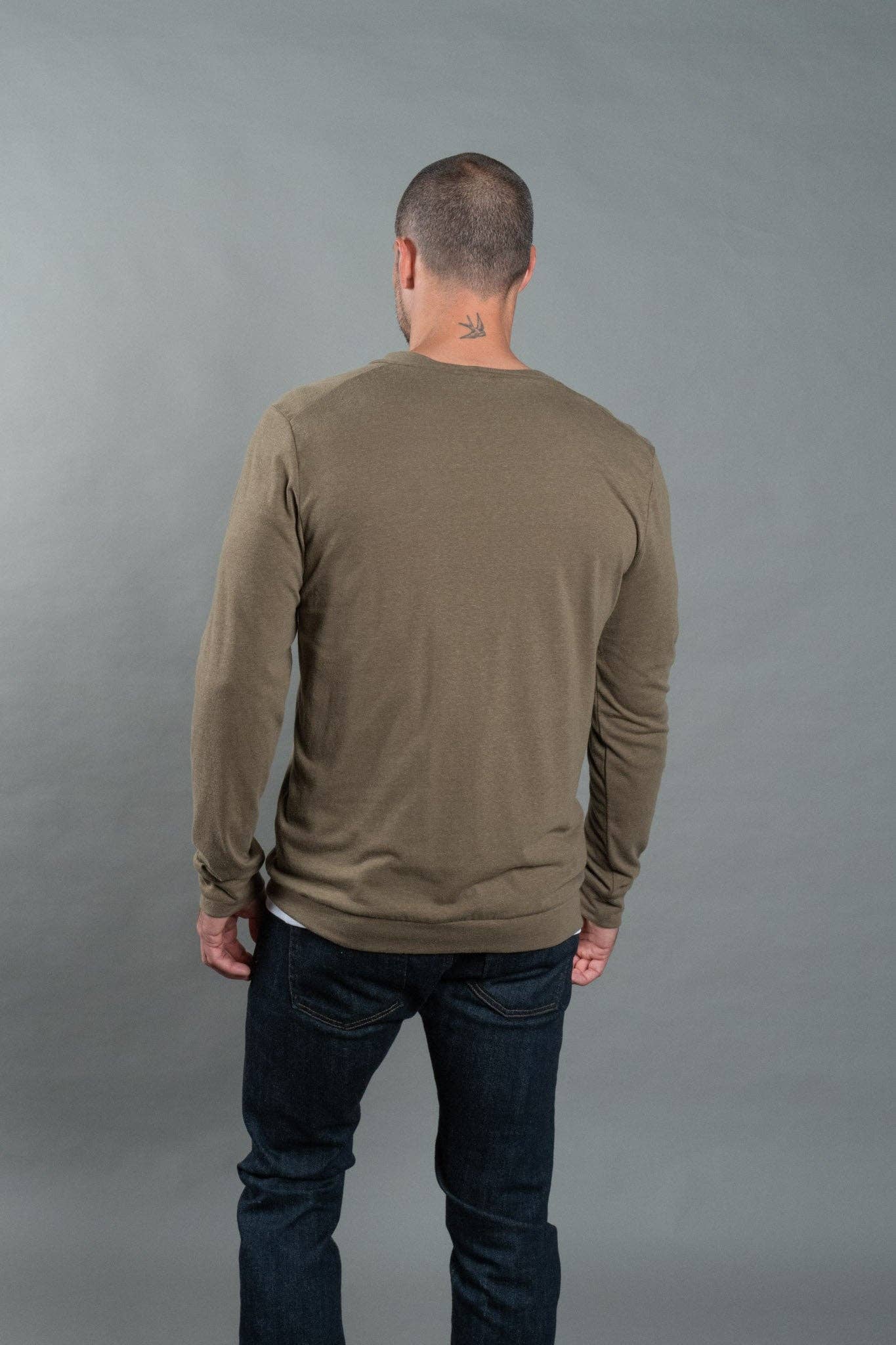 Mika Jaymes - Wholesale Cardigan - Men's - Men's Tri-Blend Cardigan Sweater36