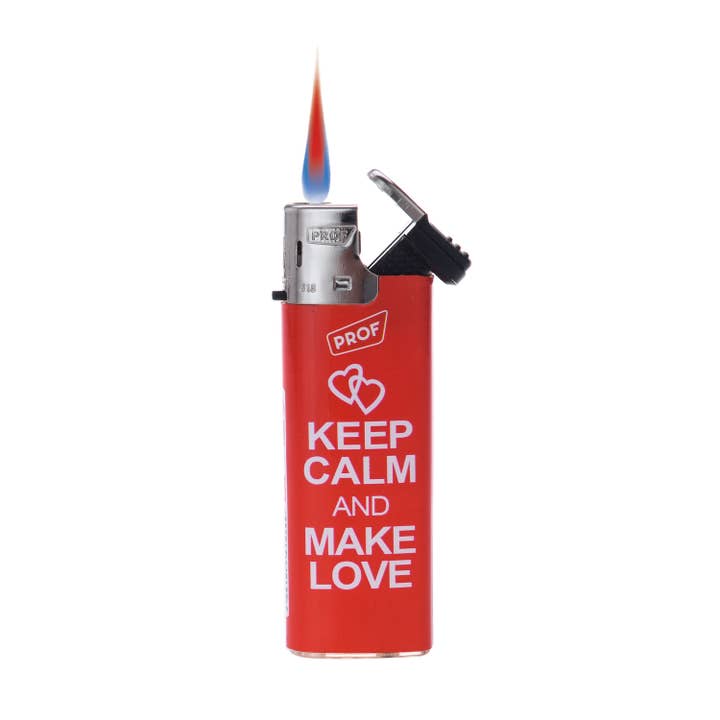 PROF - Wholesale Lighter - PROF KEEP CALM SLIDECAP TURBO FLAME DL503