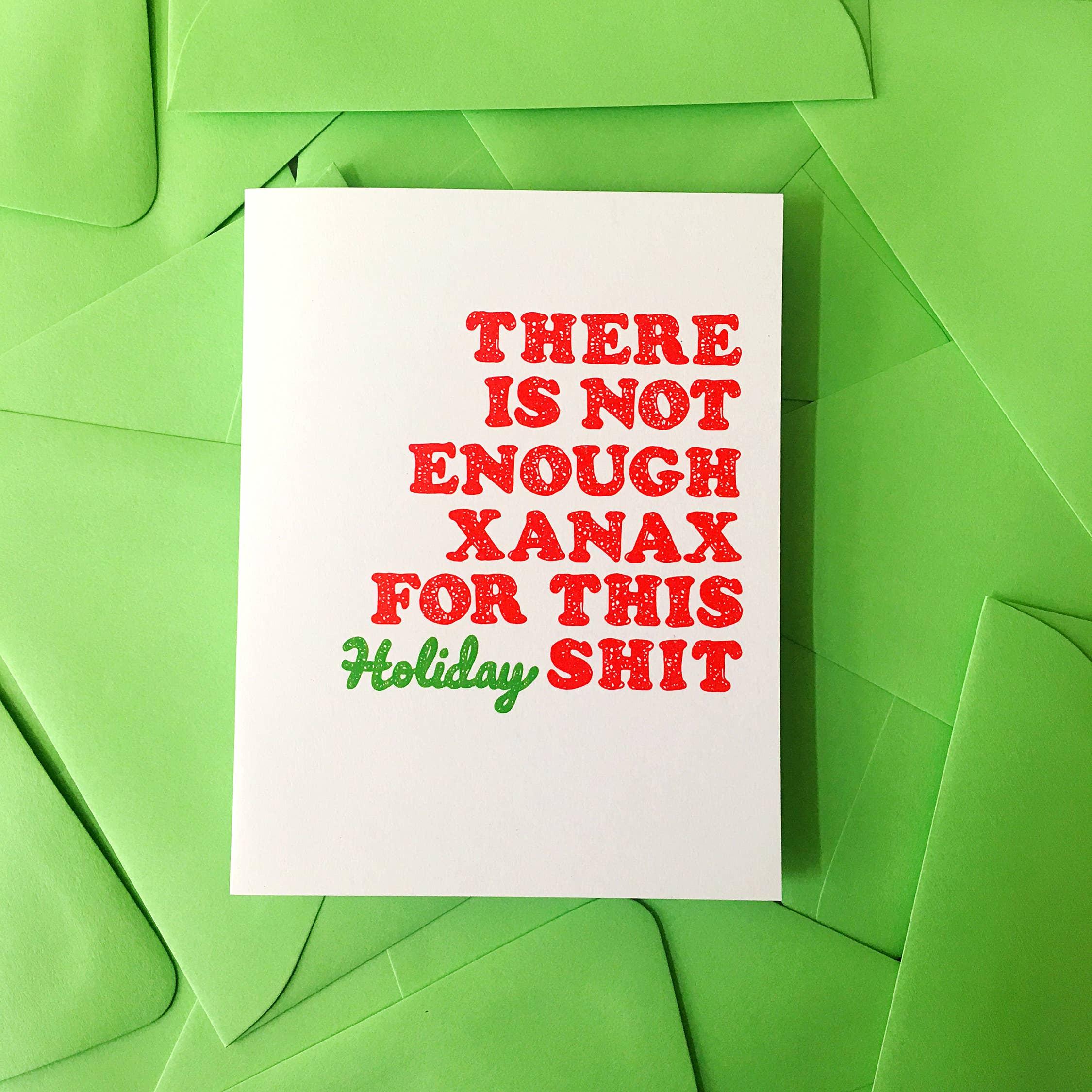 Richie Designs - Wholesale Christmas Card - Xanax Holiday Card - Funny Christmas Card for Mom - Sassy2