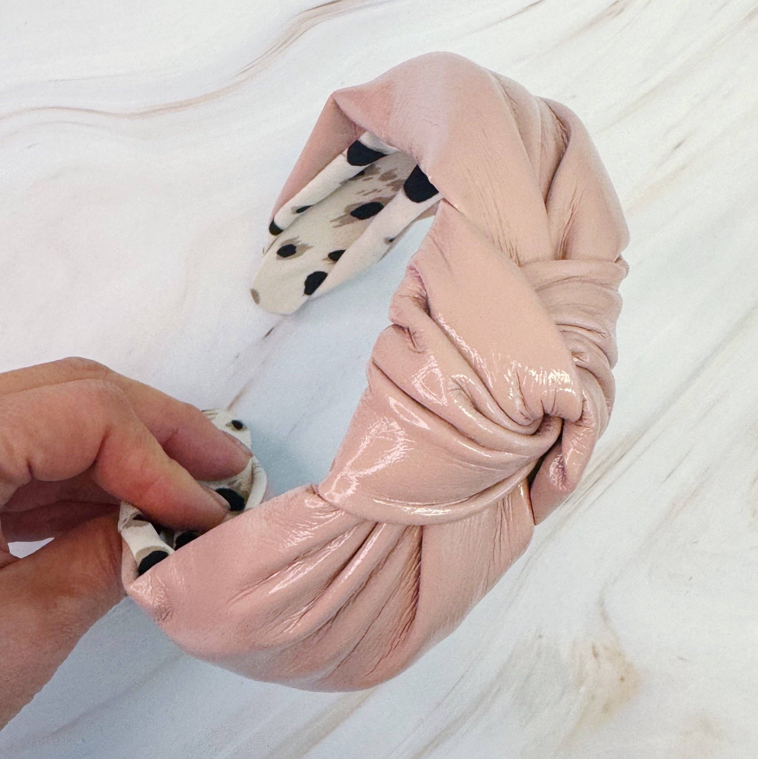 Ellison+Young – wholesale Fashion headband – women's – Patent Leather Hampton Lady Headband11