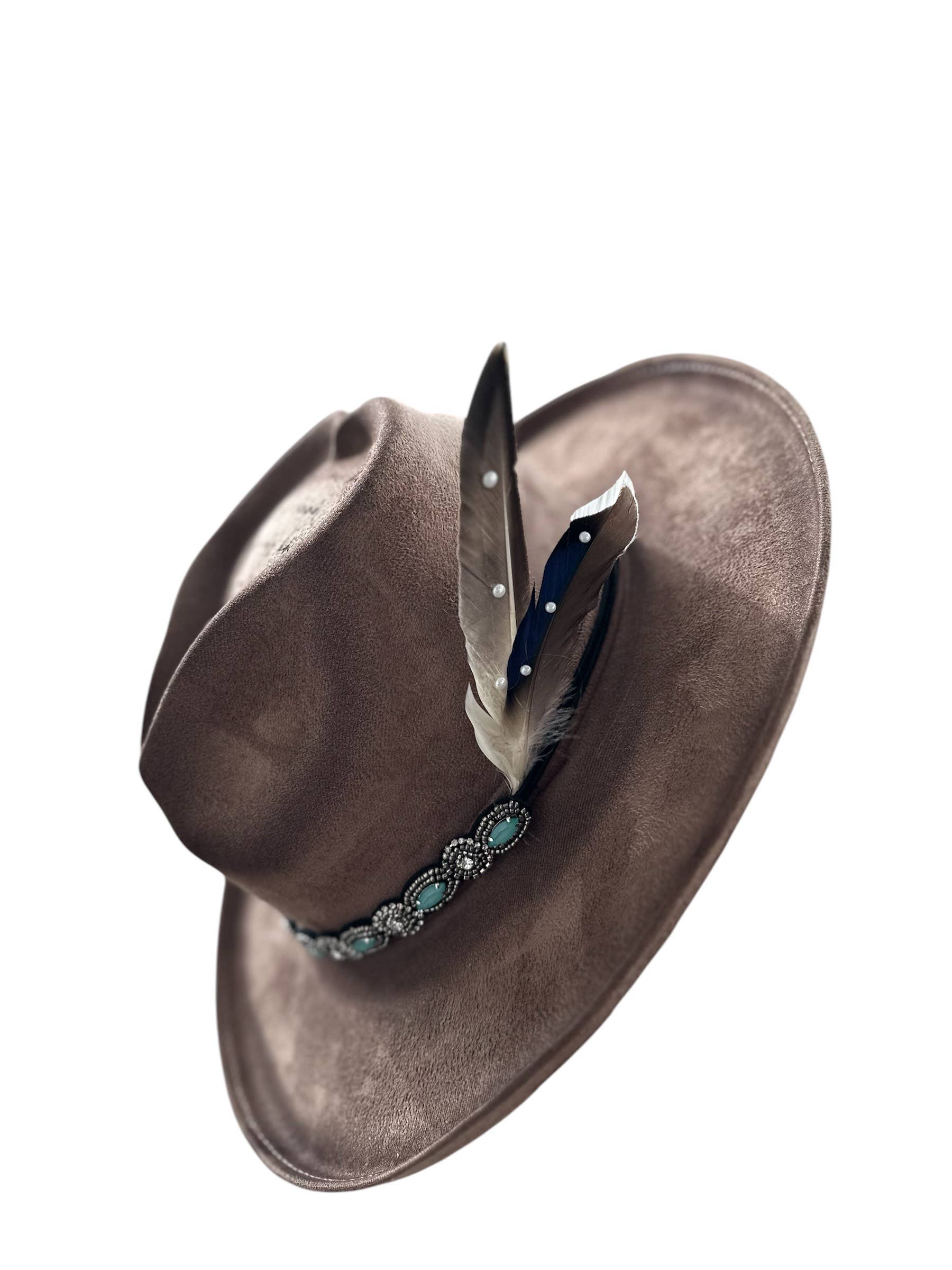 Wild Indigo – wholesale Cowboyhatt - Dam – She is mean & kind Zach Bryan-hatt med gladiolusblomma2