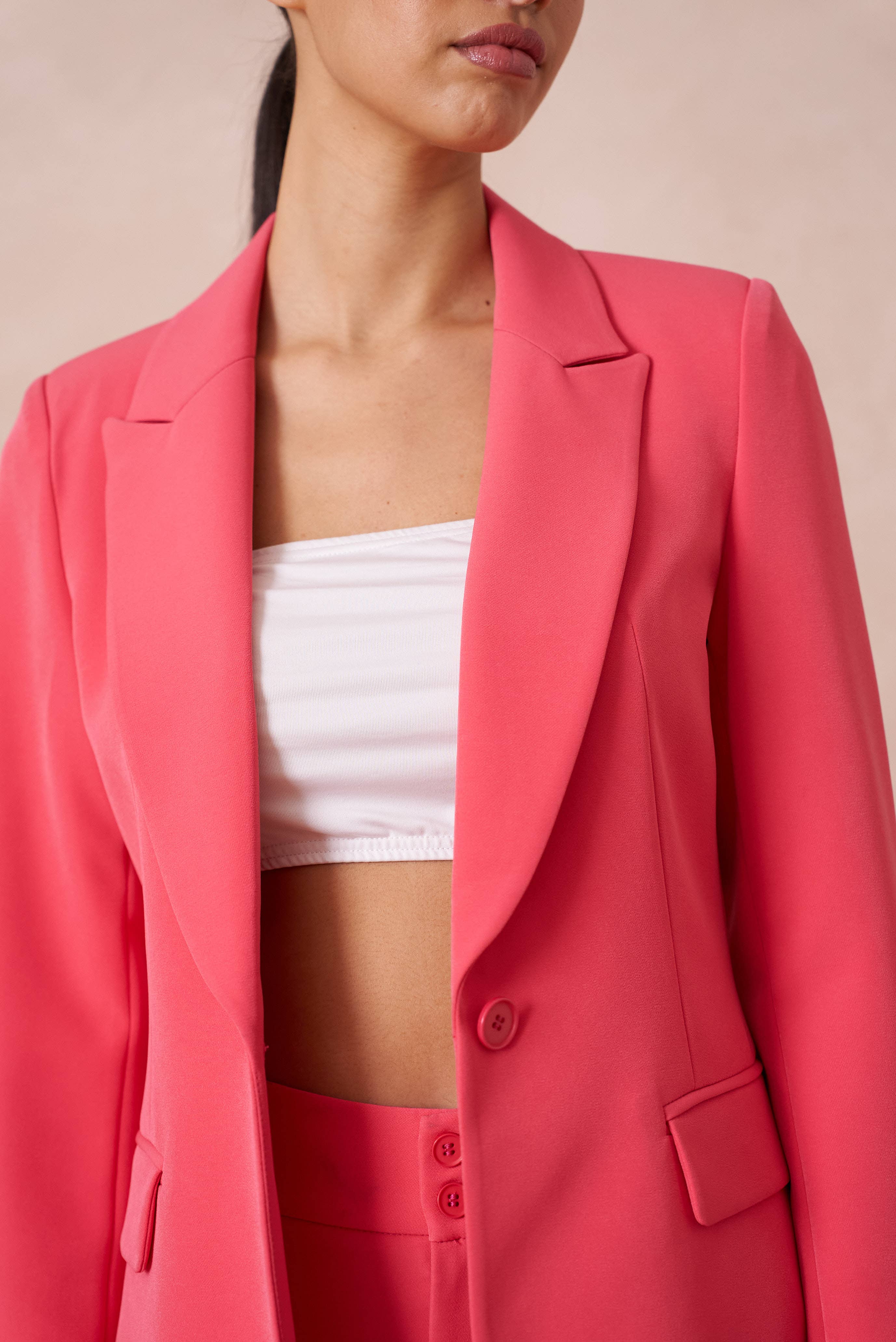 Attentif Paris - Wholesale Suit Jacket - Women's - [Timeless] Fitted single-button plain jacket18