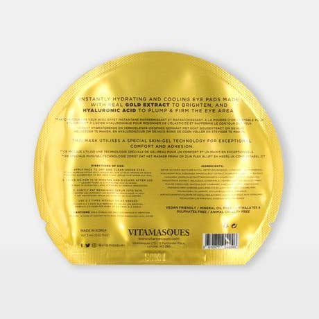 Vitamasques UK - Vendita all'ingrosso Maschere trattamento occhi - Cuscinetti dorati2