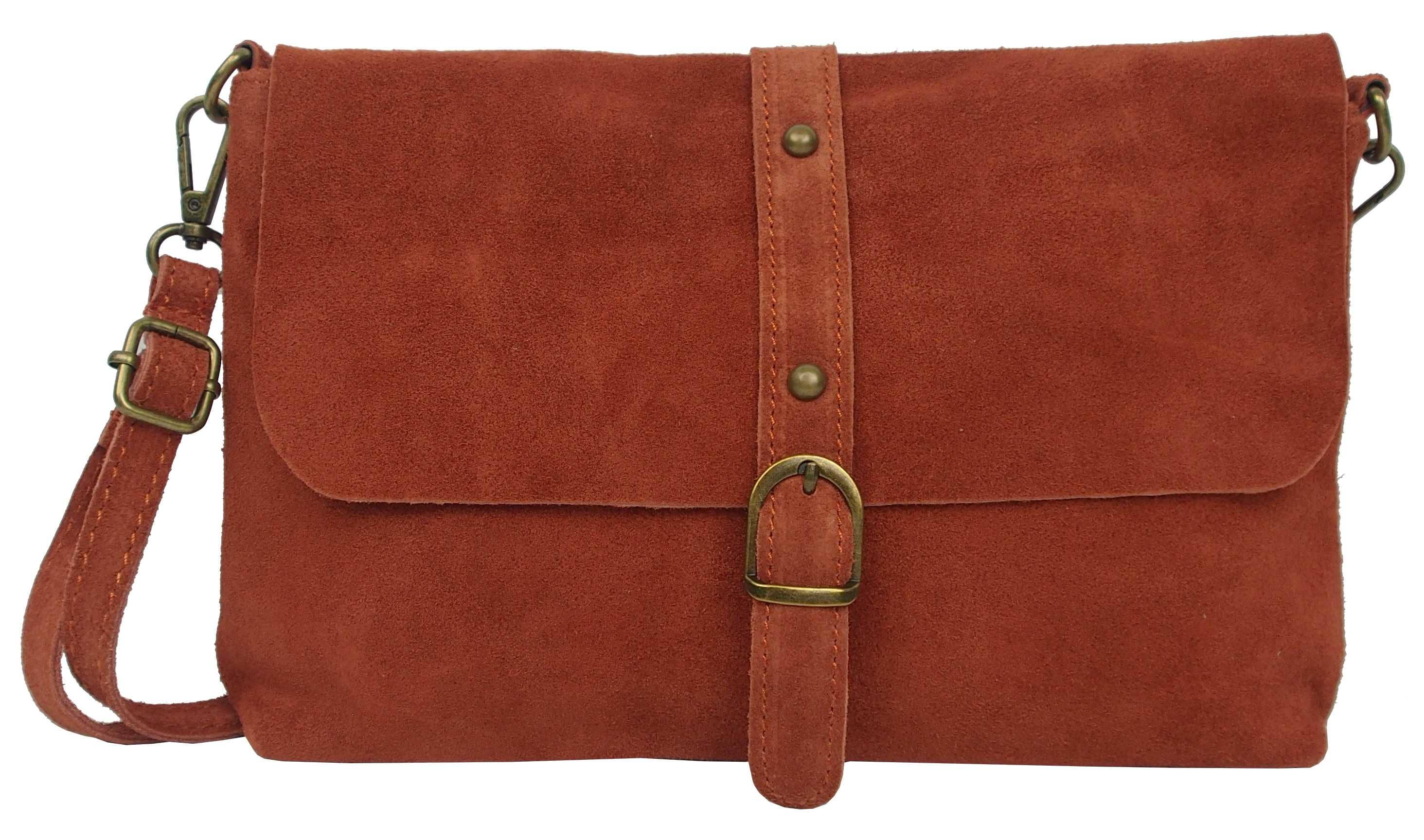 Anais - Wholesale Schoudertas - Dames - Florine 40003 schoudertas met klep van gespleten leer8