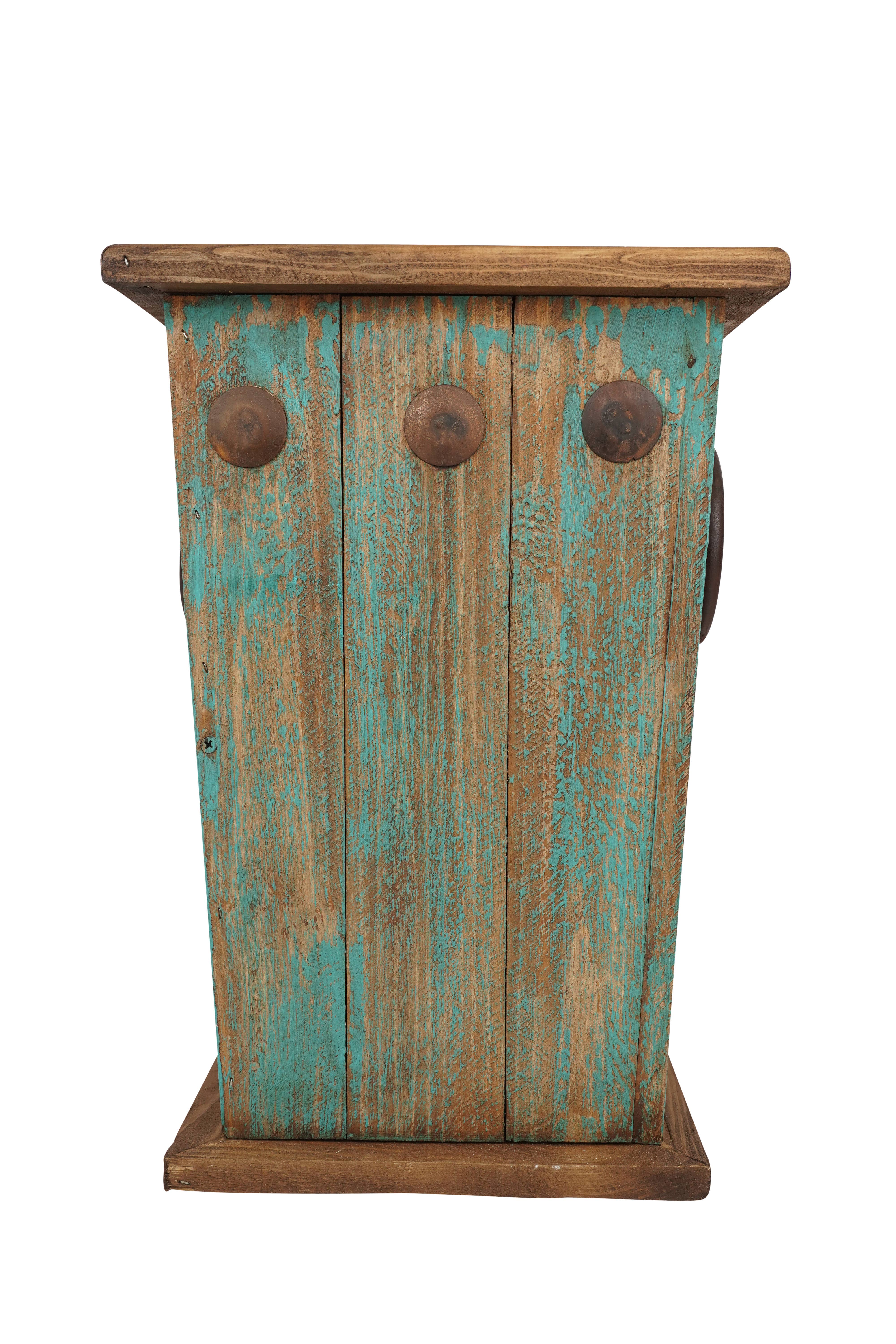 My Amigos Imports - Vente Jardinière - Jardinière rustique en bois Midland Farmhouse - Garden-Turquoise0