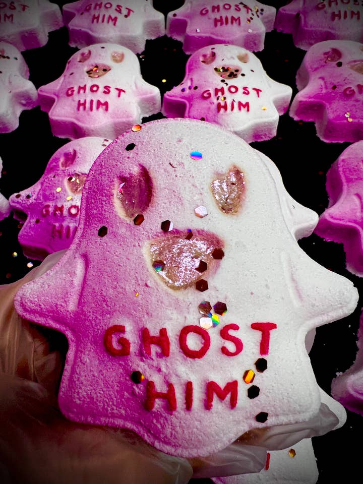Ghost Him Bath Bomb for wholesale by Man on the Moon Mystics