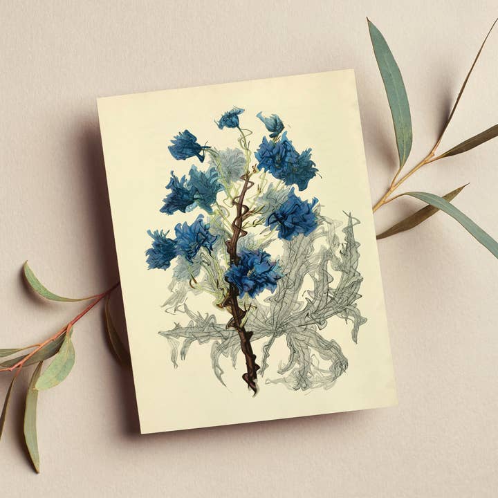 The Galek Sea – wholesale Everyday greeting card – Vintage Flowers Card