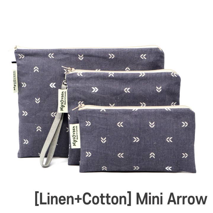 MYSGREEN - Vendita all'ingrosso Astuccio - Donna - Set di sacchetti con cerniera riutilizzabili stampati a righe a quadri a pois14