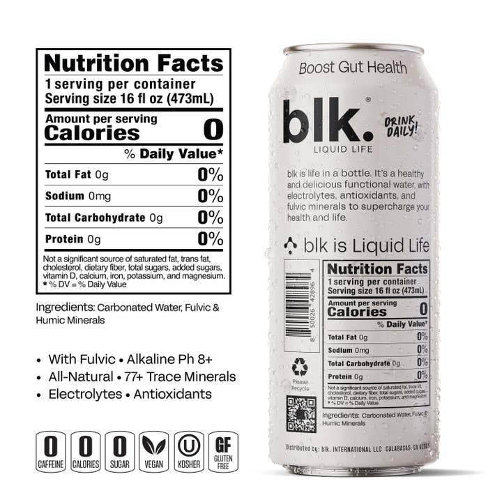 blk. water - Wholesale Sparkling Water - blk. Original Sparkling Water,16oz 12 Pack, Cans3