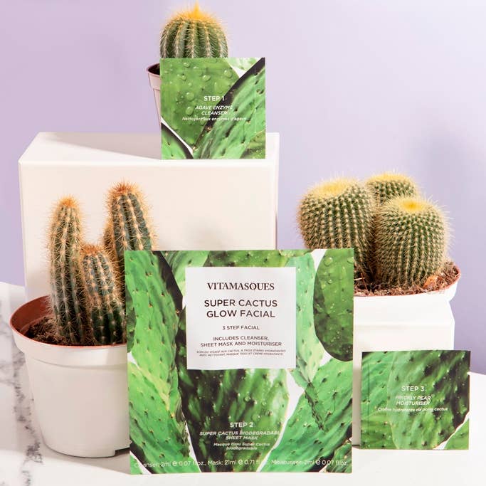 Vitamasques US - Wholesale Skincare Face Mask - Super Cactus 3 Step Facial π΅2
