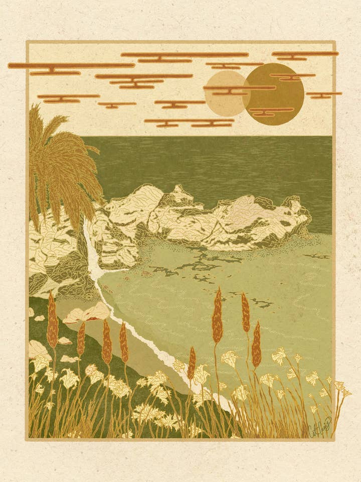 An Ode to Big Sur for wholesale by Sunrise Via Lola