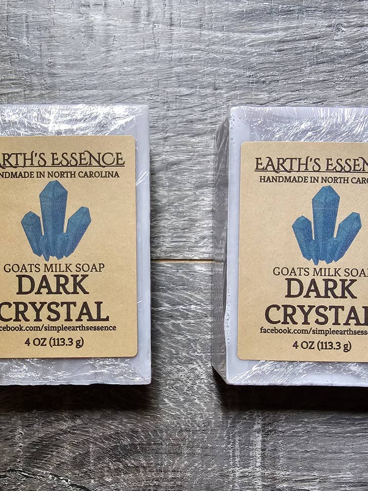 Dark Crystal 4 oz Goats Milk Soap for wholesale by Earth's Essence