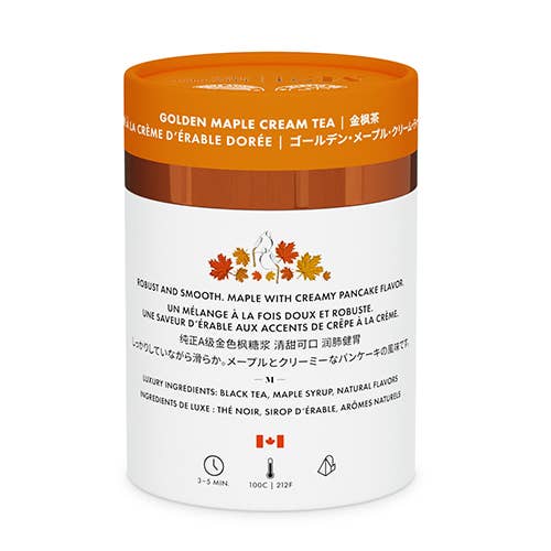 Tega Organic Tea - Wholesale Food Gift Basket - Maple Golden Cream Luxury Tea | Canadian | 12 Tea Bags2