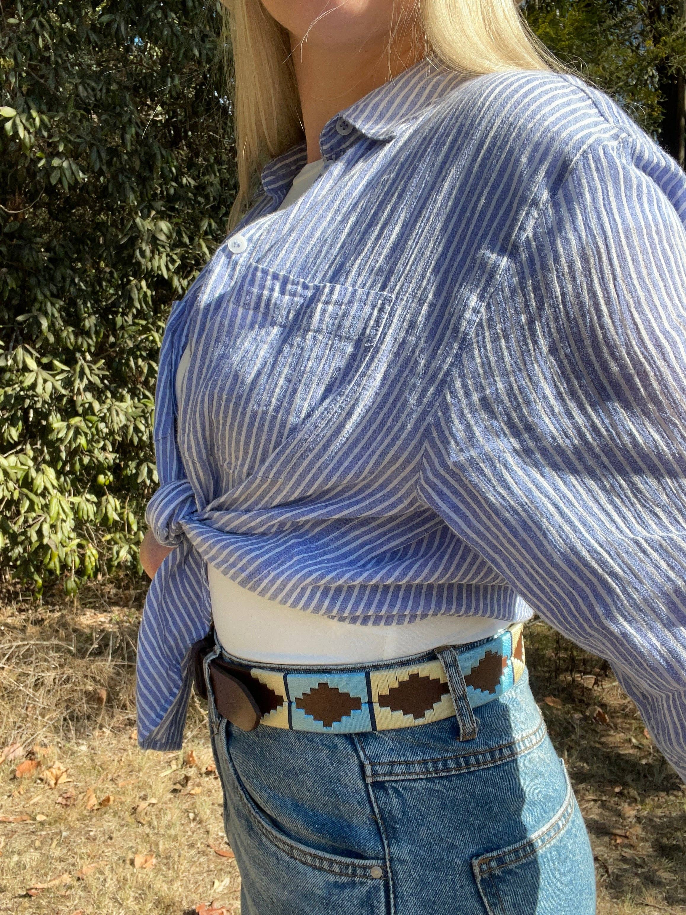 hide & chic – wholesale Belt – Unisex – Quality Full Grain Leather Polo Belt. Style No: 410337