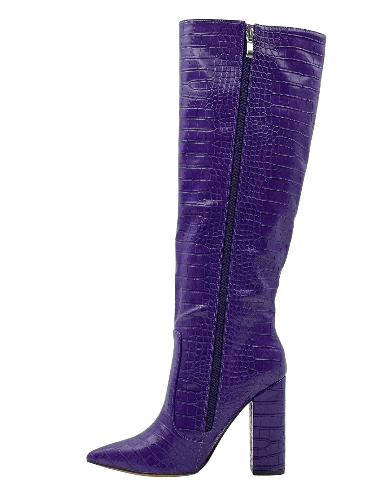 Stephan Paris - Wholesale Boots - Women's - C-132b crocodile pattern pointed boots13