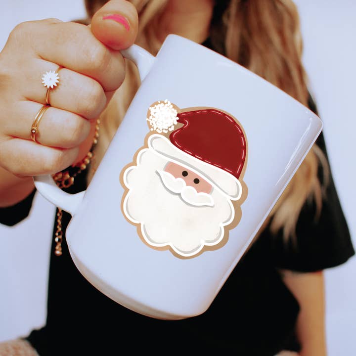 Santa Cookie Christmas Grafisk Kaffemugg för wholesale av Pink House On River Road