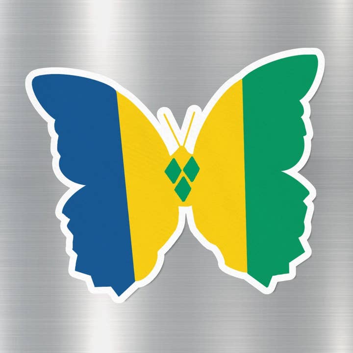 Svensk Butterfly Flag klistermærke for engroshandel hos GraffMerch.com