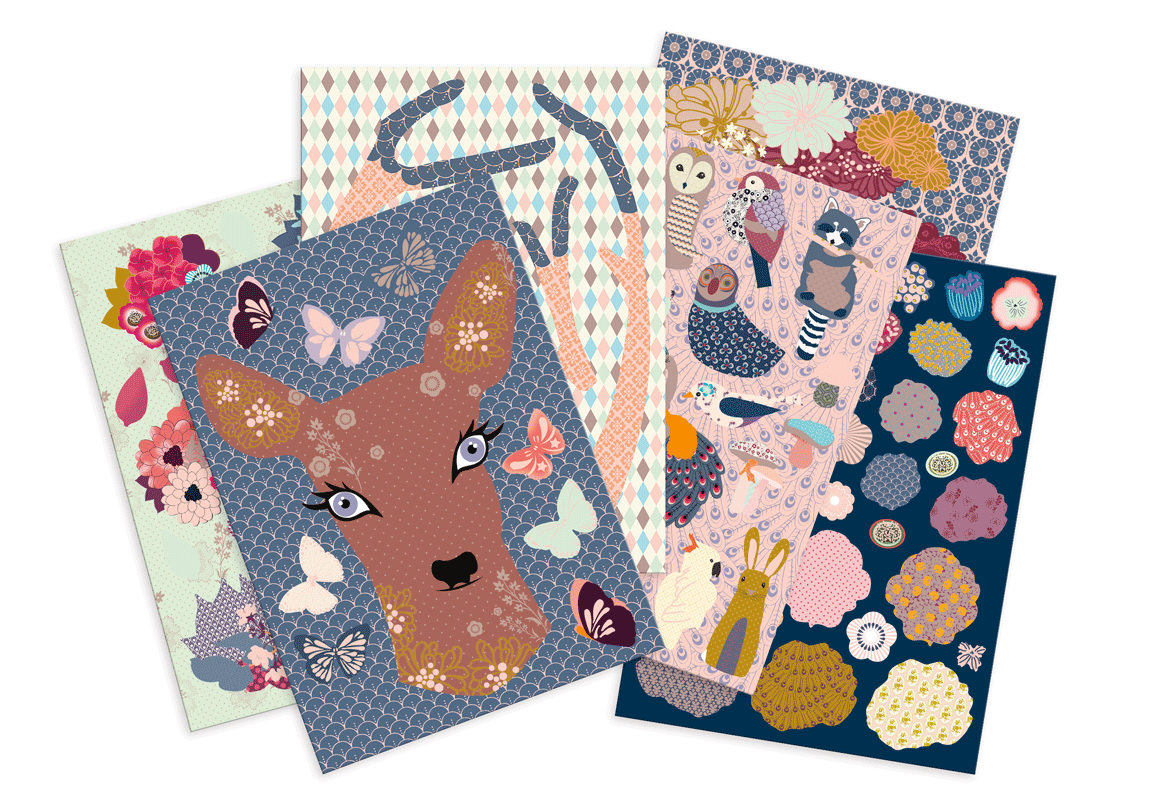 Mon Petit Art - Vendita all'ingrosso Kit per lavoretti fai da te - Bambini - Kit decorativo - La Biche Fleurie2