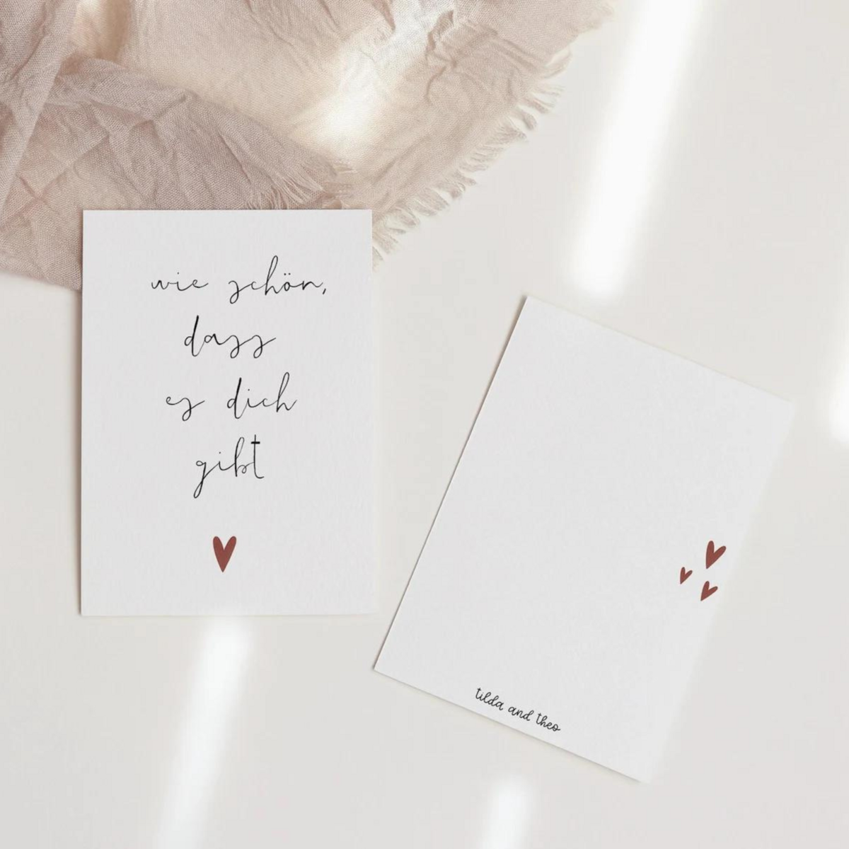 Tilda&Theo – wholesale Vykort – Vykort - hur trevligt att du existerar1