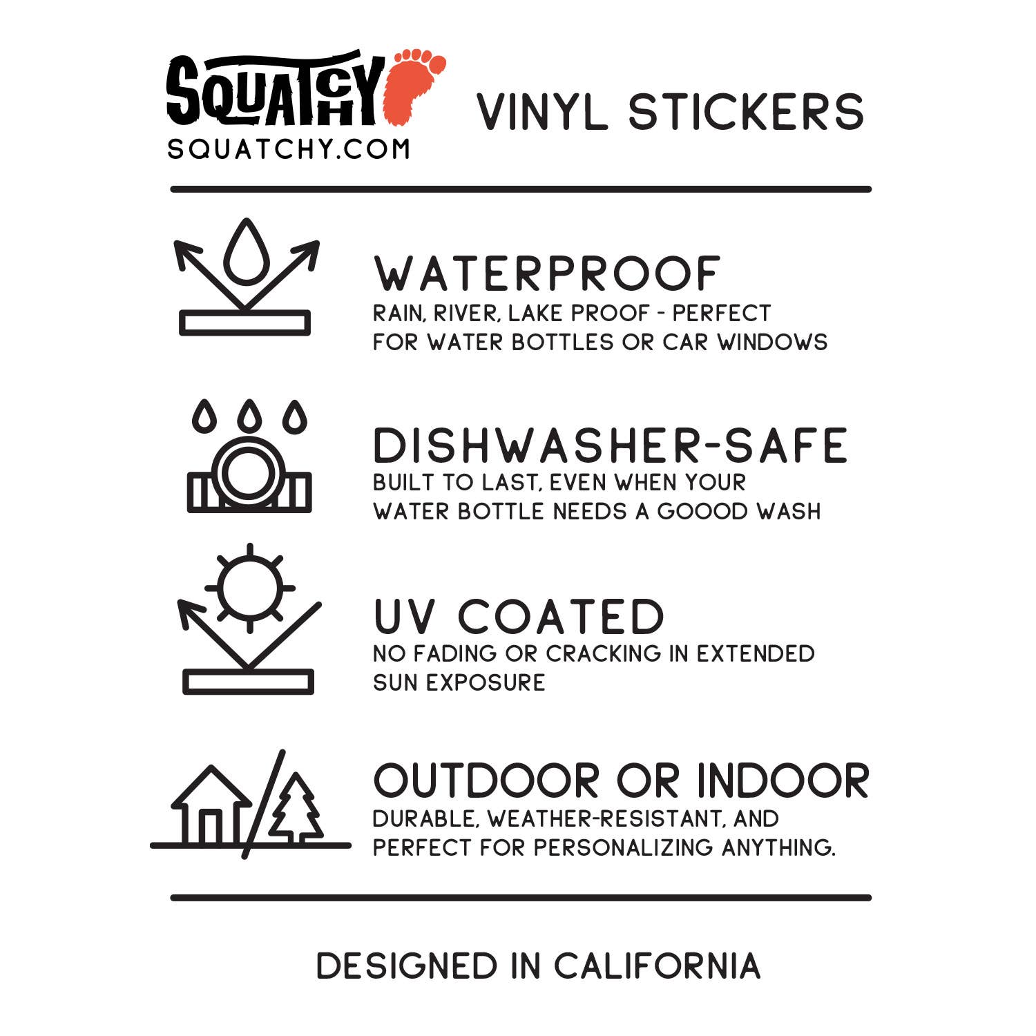 Squatchy - Wholesale Sticker - US Sasquatch Department Sticker4