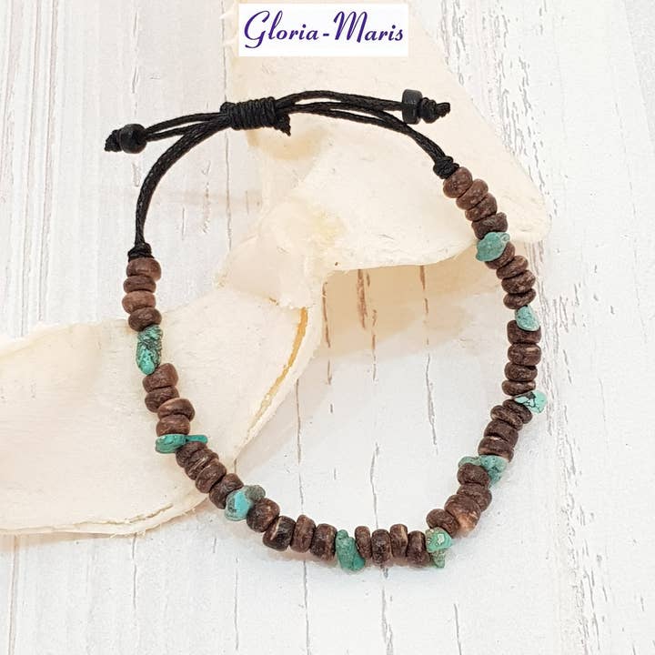 Gloria-Maris 6mm BG-3253 Pulseira Pérola Natural Surfer por atacado de Gloria-Maris