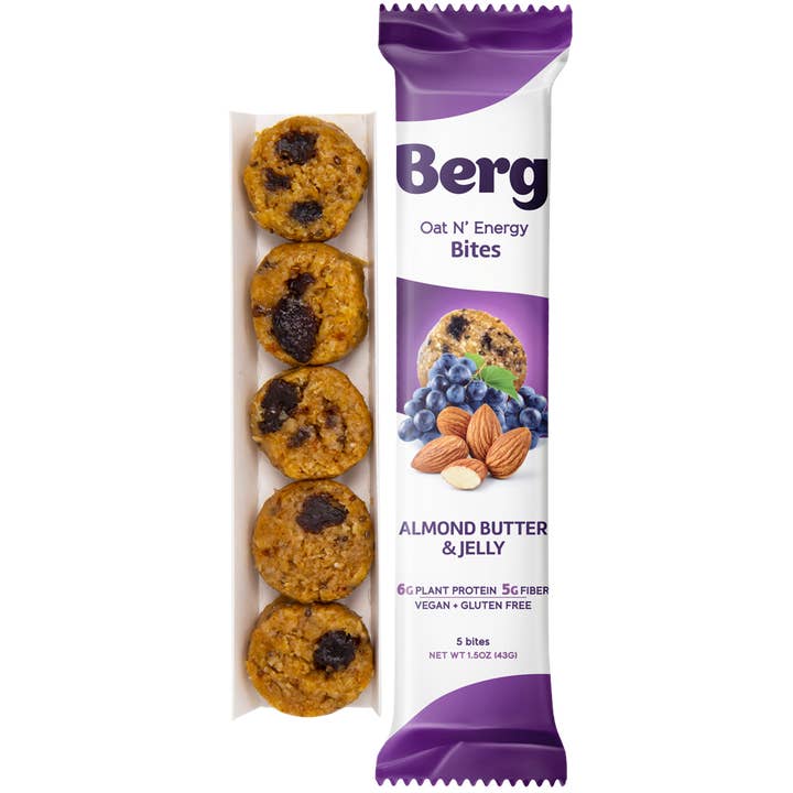 Berg Bites - Wholesale Snack Bar - 1.5oz Almond Butter and Jelly Energy Bites