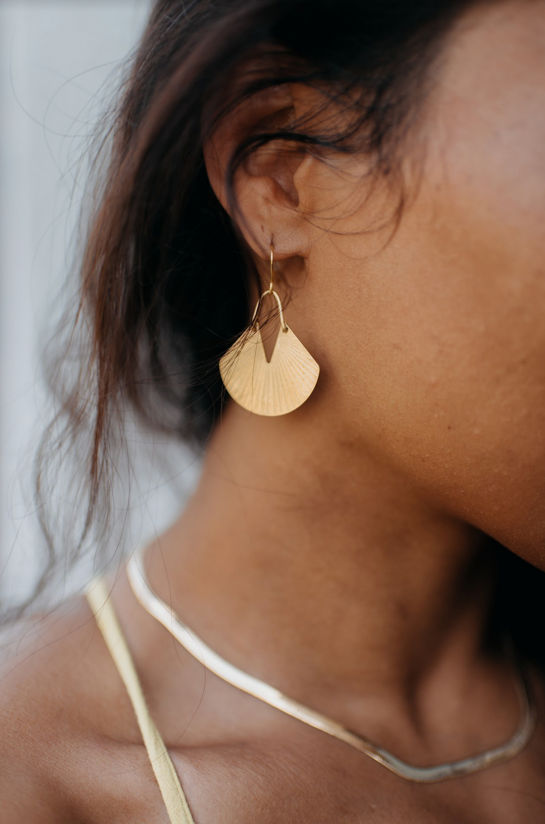 Océanne – wholesale Hängande örhängen – Mila Fan Örhängen - Salma1