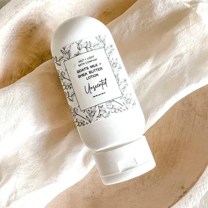 Salt + Light Bath Company - Wholesale Hand Cream/Lotion - 2 oz Unscented Hand Lotion