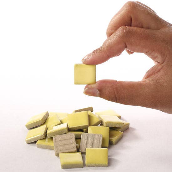 Factory Direct Craft - Venta al por mayor Flores artificiales - Bolsita de 25 mini azulejos de mosaico de cerámica 19 mm - Color a elegir3