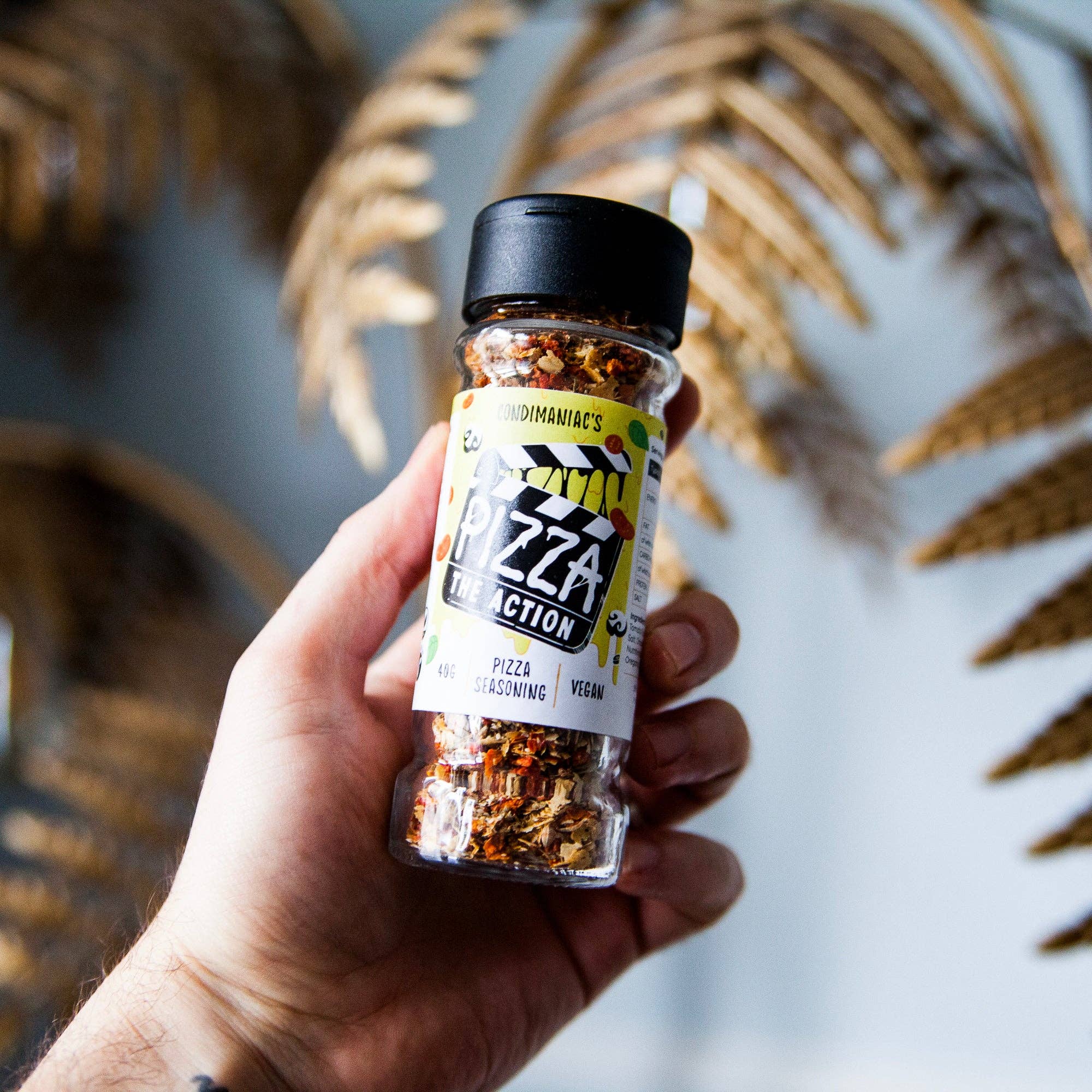 Condimaniac Limited – wholesale Dried spice mix – Condimaniac's Pizza The Action - Pizza Seasoning (40g)8