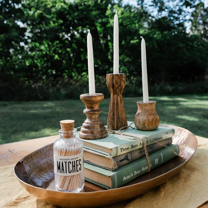 Made Market Co. - Wholesale Candle Holder - Dual Skinny & Standard Taper Candle Holders. Set of 3