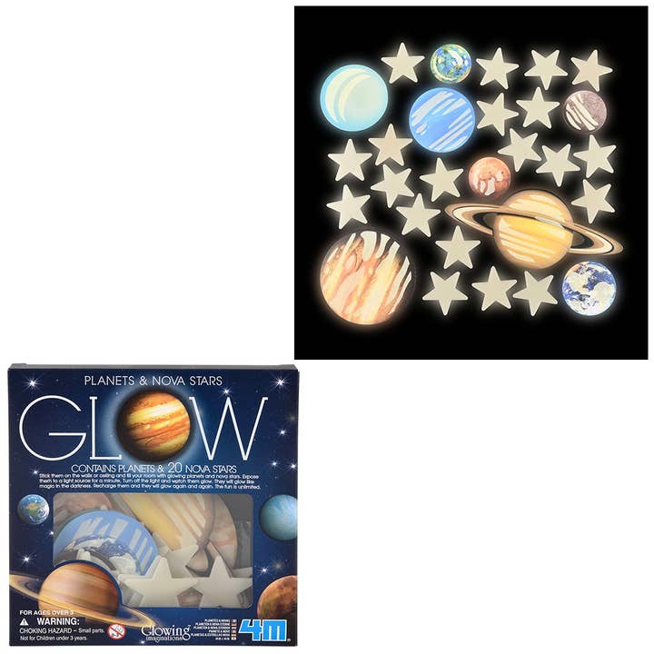 The Toy Network - Wholesale DIY Craft Kit - Kids - Glow Planets & Nova Stars