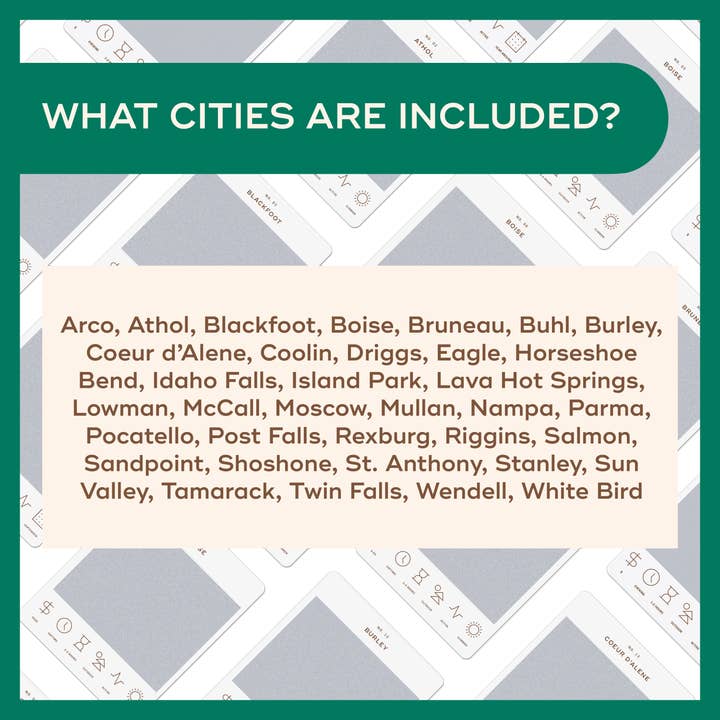 Reach International Outfitters - Wholesale Card Game - Idaho Adventure Bucket List5