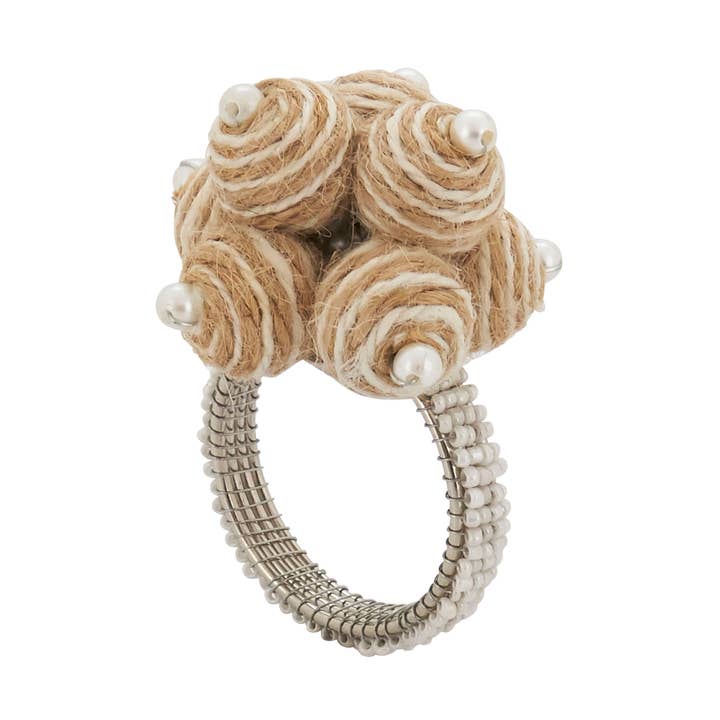 Spiral Ball Napkin Ring for wholesale by Saro Lifestyle