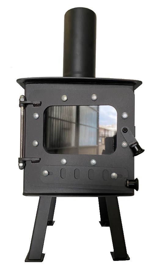 blackseametalworks – wholesale Spis-/brännarskydd – Mini vedspis för camping och husbil, liten spis för tiny house4