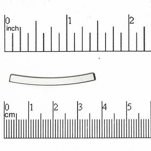 Continental Beads - Wholesale Craft Supplies - Square Curved Tube Sold by the Piece - K391