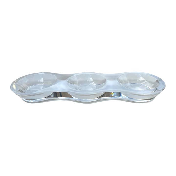 Graze Acrylic Bowl, White for wholesale by Maven Home