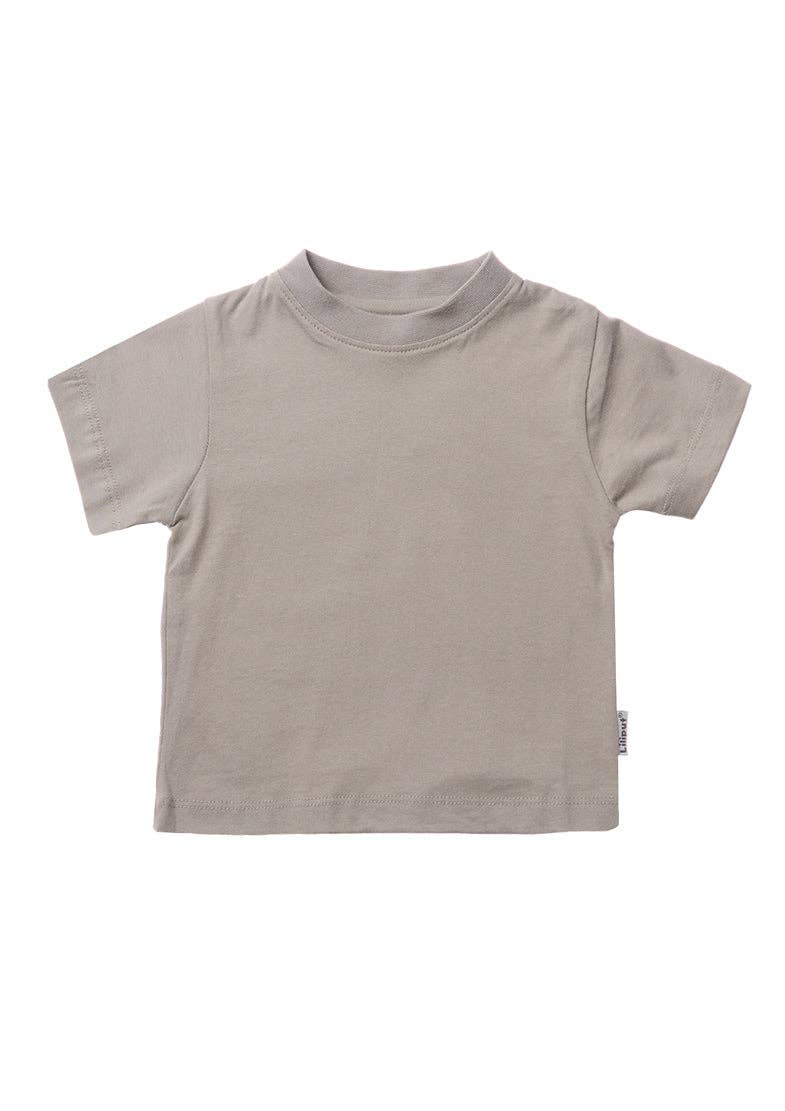 Liliput – wholesale T-shirt – Kids – 2-pack of T-shirts made from organic cotton in khaki and light blue2