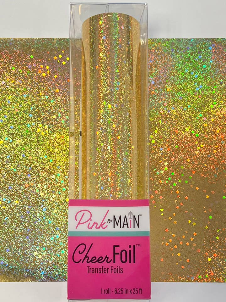 Sparkle Gold CheerFoil® for engroshandel hos Pink and Main