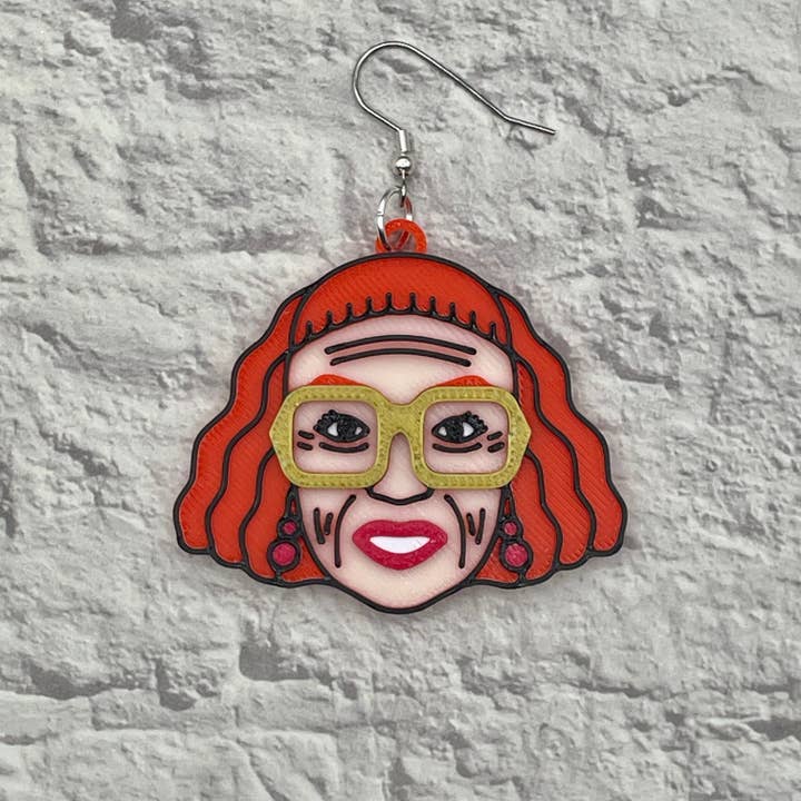 Cryptid Craft Studio - Wholesale Dangle Earrings - Gladys Horror Statement Earrings 3D Printed1