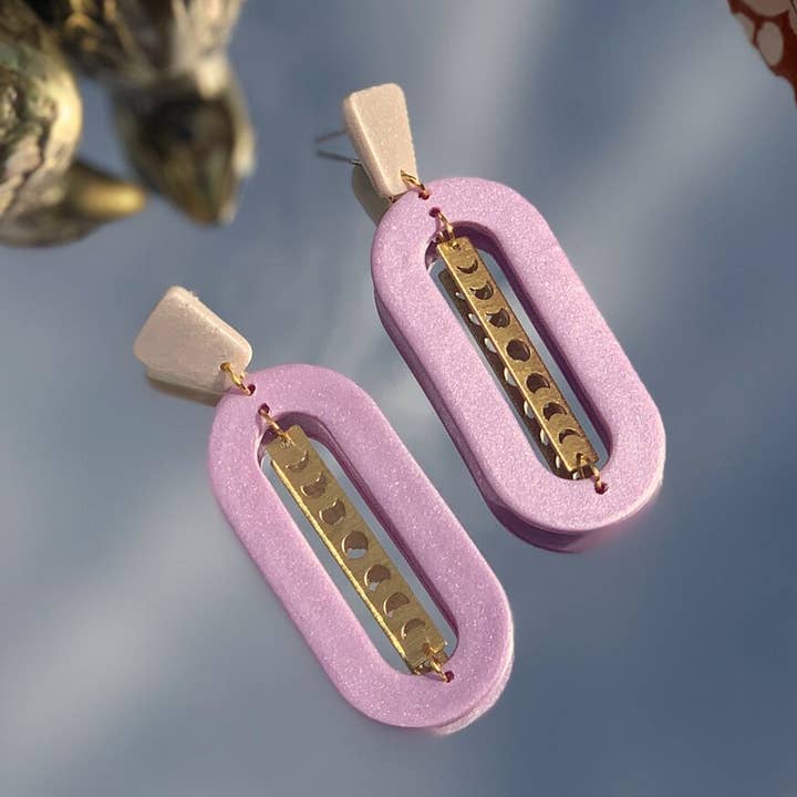 Luna | Polymer Clay Earrings for wholesale by Coy Creative