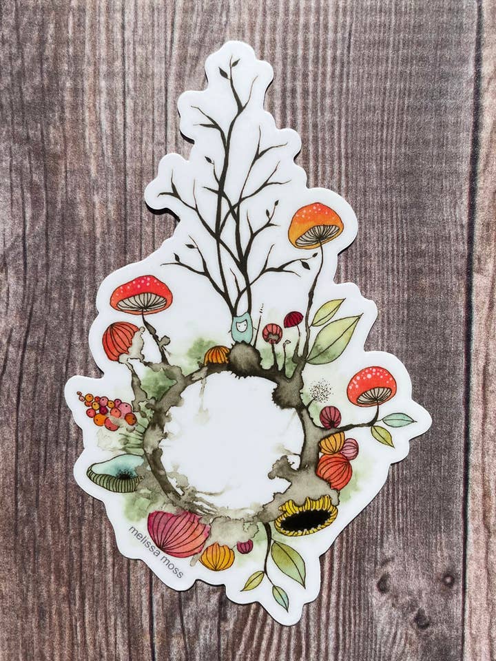 My Own Little World - Sticker for wholesale by Melissa Moss Art